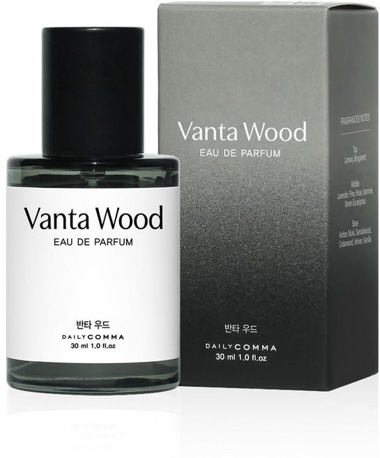 데일리콤마 오 드 퍼퓸 - 반타우드 남성향수, 1개, 30ml