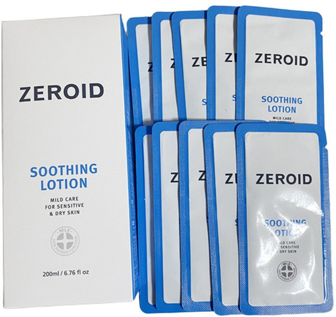 제로이드 수딩로션 200ml+수딩로션샘플10매, 1개, 200ml