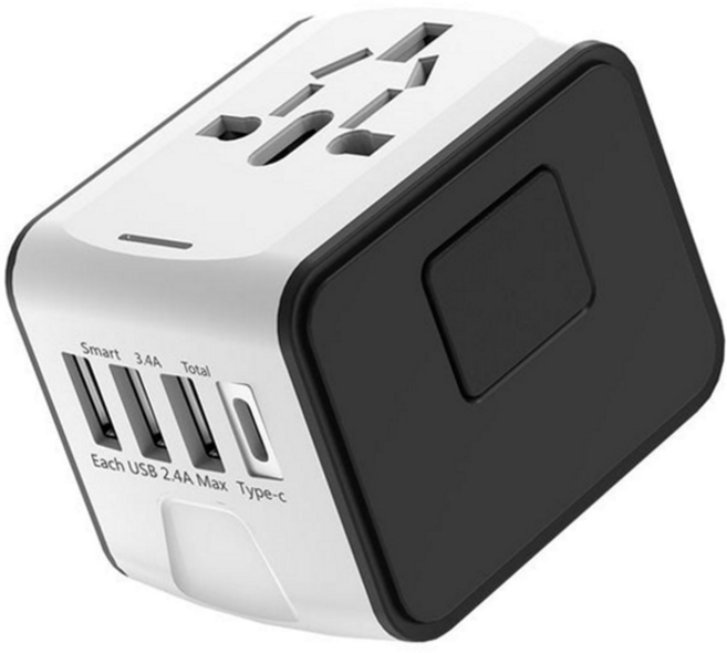 여행용 멀티 어댑터 유니버설 휴대용 usb 해외 여행용 어댑터 해외용 충전기 플러그 고속 전원 충전