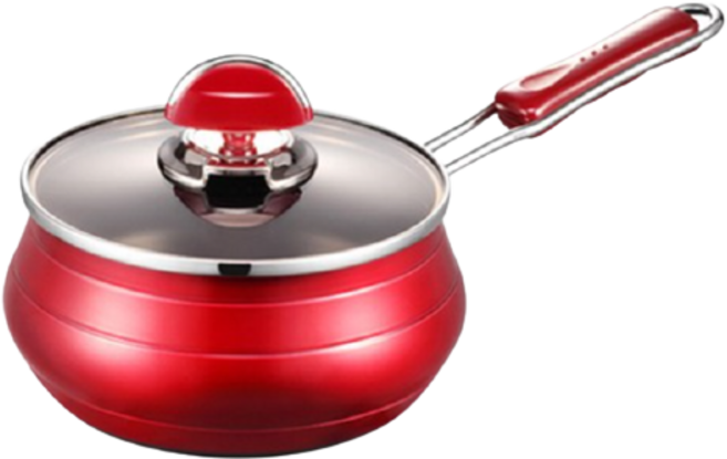 PN풍년 포시아레드 편수냄비 16cm, 단품, 1개