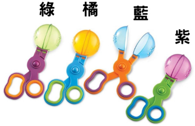Learning Resources 精細動作訓練 感官訓練 夾夾樂 幼兒玩具 手眼協調 學習遊戲, 1個, 剪刀-隨機出貨 一個