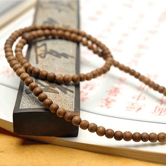 자연 침향 108염주(5~12mm선택), 5mm, 1개