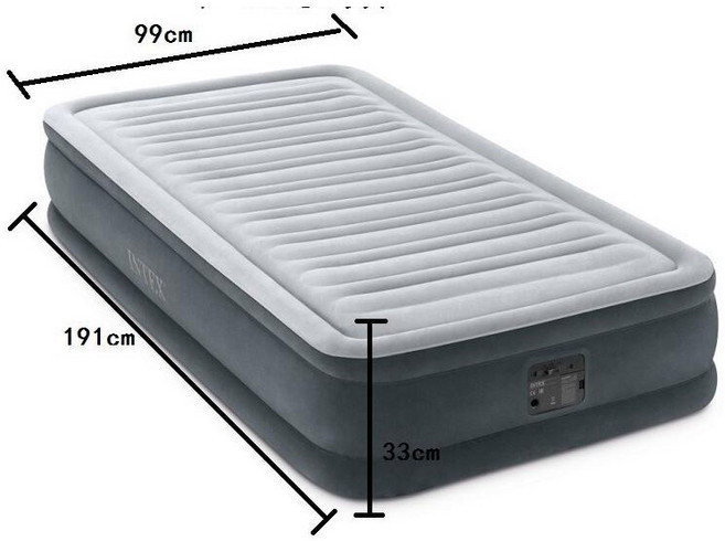 INTEX 67770 雙層加厚加高充氣床 152cm, 1個, 單人99cm(67766)