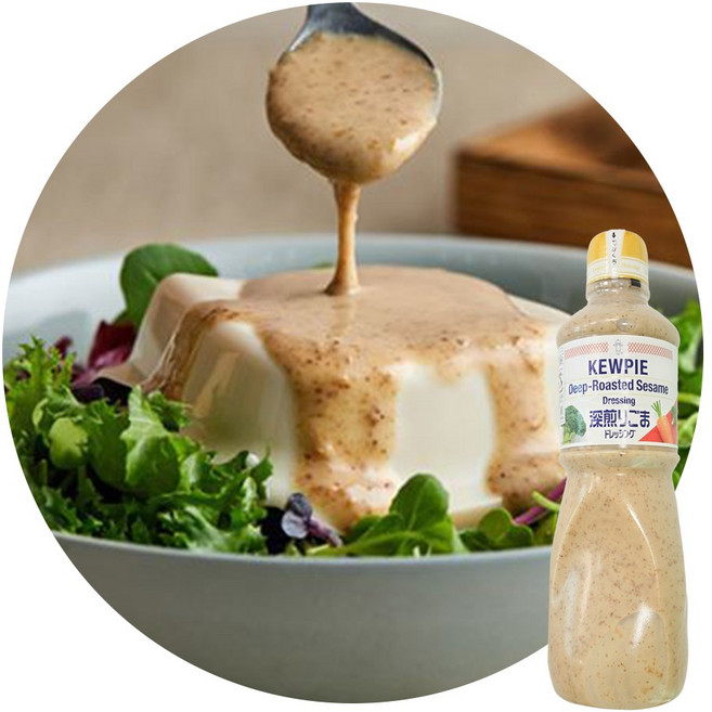 지케이푸드 모노링크 큐피 참깨드레싱 1000ml 샐러드 참깨소스 1리터 업소용, 큐피 참깨 드레싱 1000ml, 1L, 1개