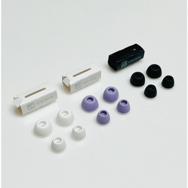 삼성 버즈2프로 이어팁 정품 블랙 화이트 퍼플 SM-R510N 버즈2 프로 전용, 화이트(버즈2프로 이어팁), 1개