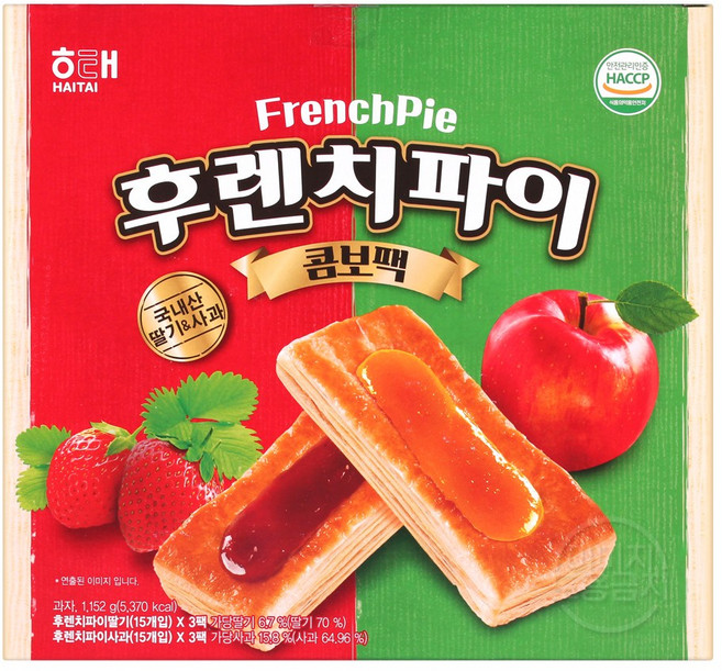 해태 후렌치파이 콤보, 1.152kg, 1개