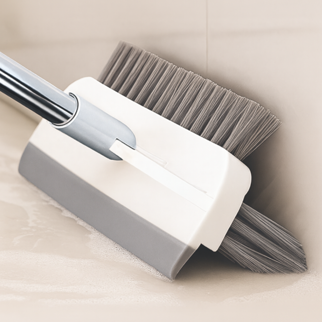 [틈새청소 끝판왕]집안굿 화장실 청소솔 욕실 바닥 청소도구, 1개, 크림화이트