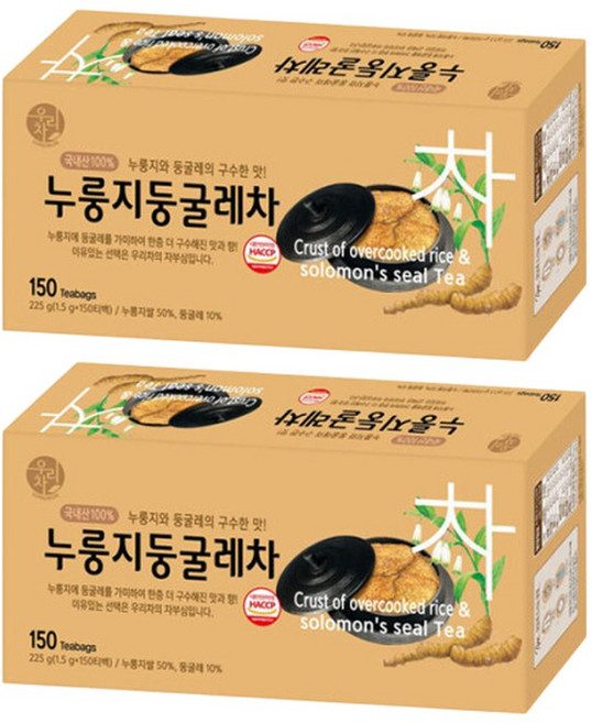 송원 누룽지둥굴레차 150T 2개, 1.5g, 150개입