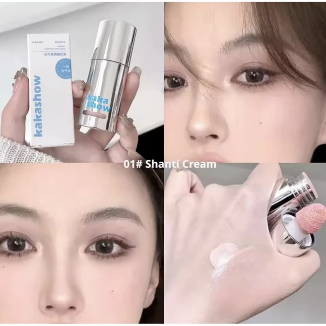 [틱톡+도우인] 업그레이드버전!! 물광 밀착 리퀴드블러셔, 1개, 01# shanti cream - 쿠팡