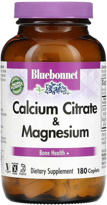 Bluebonnet Nutrition 구연산 칼슘 & 마그네슘 180정, BluebonnetNutrition구연산칼슘마그네슘18, 1개 - 쿠팡