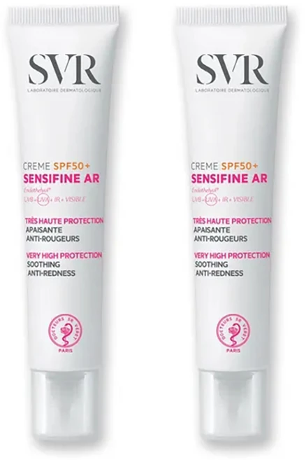 SVR 에스브이알 센시파인 AR 수딩 안티 레드니스 크림 SPF50+ 40ml 2개 - 쿠팡