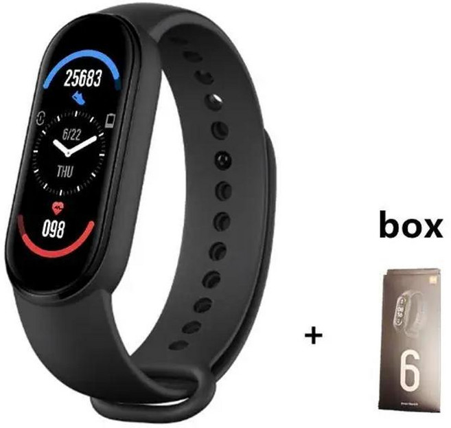스마트워치 심박수 모니터링 스마트 시계 피트니스 트래커 방수 스포츠 팔찌, 1. Black / A. with Original..., 없음, 없음, 1개