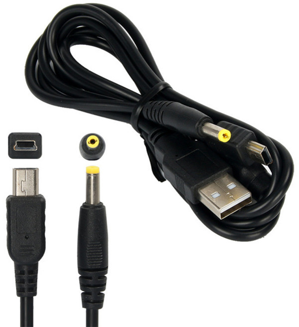 PSP 듀얼쇼크3 - 2IN1 USB 충전/데이터 연결케이블, 1개