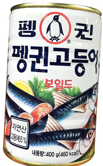 식당용 펭귄 보일드 고등어캔 400g, 1개