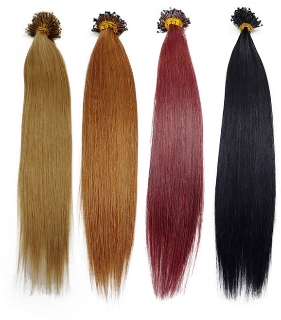 프리티레이디 인모 투링 붙임머리 20인치 셀프 링가발 링붙임머리 붙임머리연장 재료 헤어피스 인모피스 붙임머리 피스, #NA, 반피스(100가닥), 1개