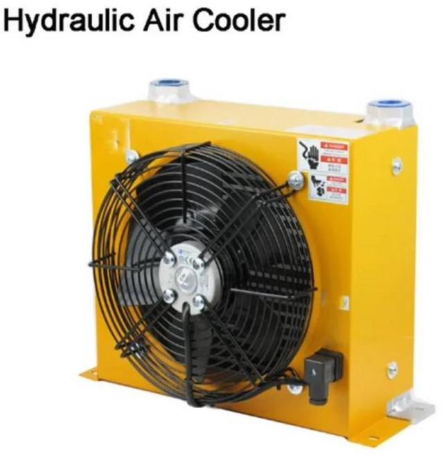 AH1012 유압 공기 냉각기 24V/12V/220V/380V 트럭 장착 크레인 수정된 연료 탱크 공냉식 오일 라디에이터, 03 220v