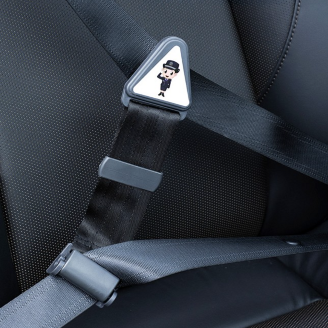 목조임 방지 자동차 안전벨트 클립 임산부 차량용 벨트 조정 스트랩, 단일