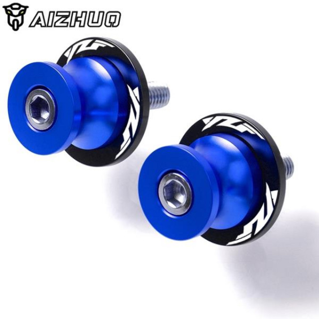 오토바이 스윙 암 슬라이더 스풀 야마하 YZF R1 R3 R6 R25 2015 2019 M6 6mm 액세서리, [05] 6mm blue, 1개