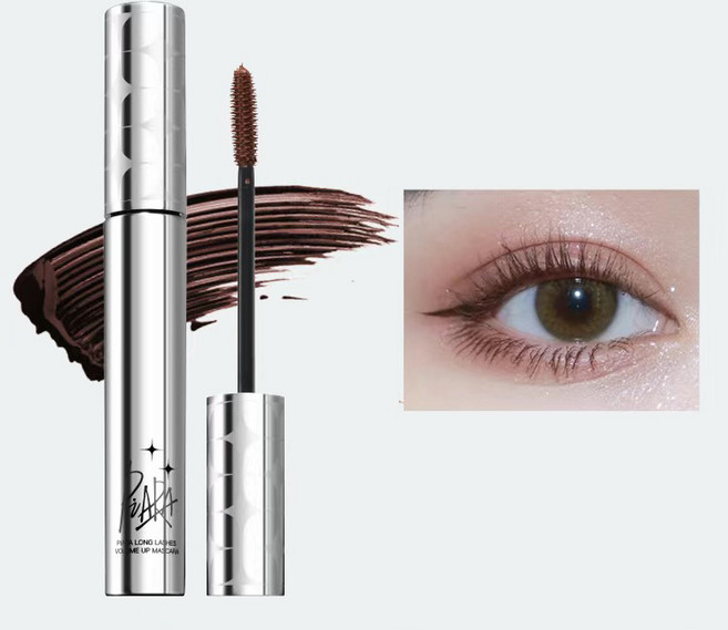 Big seashells 마스카라 워터프루프 슬림핏 컬링 내추럴 브러시 마스카라, 1개, 갈색