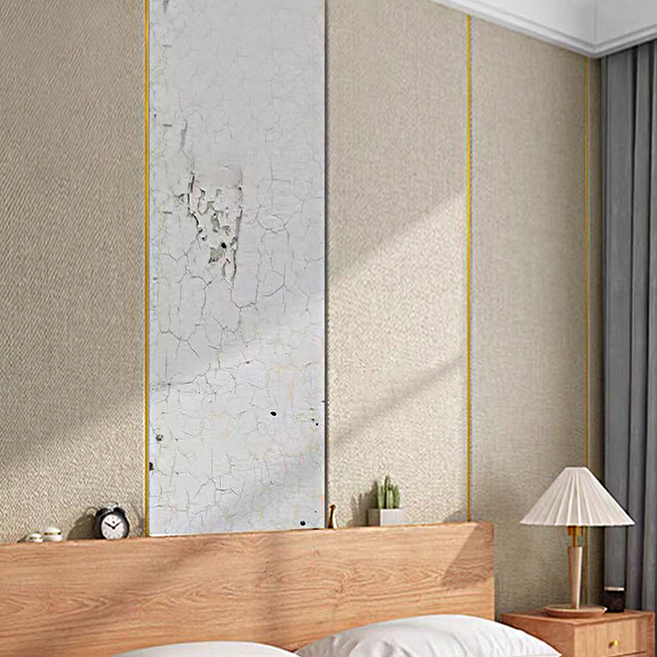 하루꿈 린넨 벽지 방수 방음 단열 셀프 접착식 인테리어 벽지 풀없이 도배지 곰팡이 방지, 라이트브라운