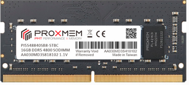 PROXMEM DDR5 4800 筆記型記憶體, 1個, 4800,16GB