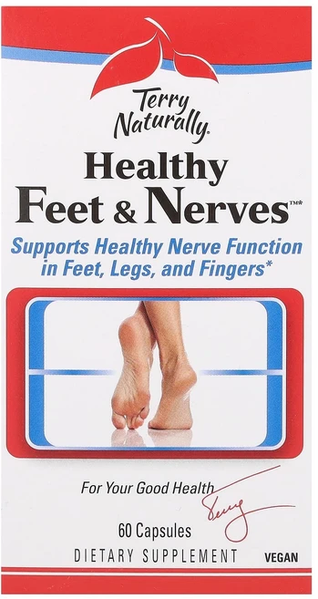 Terry Naturally 건강한 발 & 신경 건강 캡슐 60정 Naturally (테리 내추럴리), Terry Naturally, 건강한 발 & 신경 건강, 1개 - 쿠팡