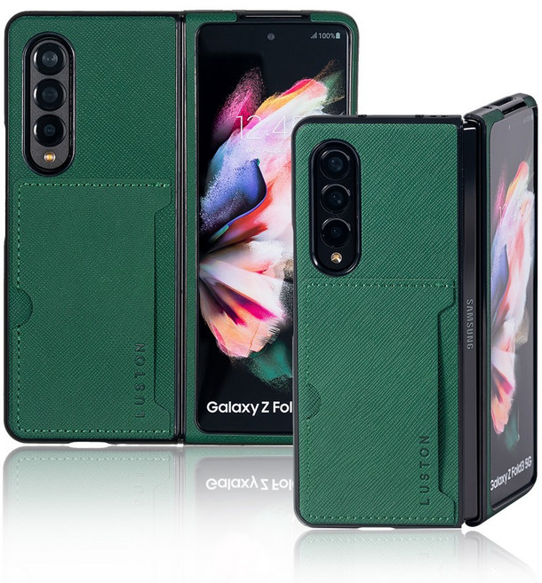 LUSTON 사피아노 카드 수납 포켓 갤럭시 Z폴드 가죽 케이스