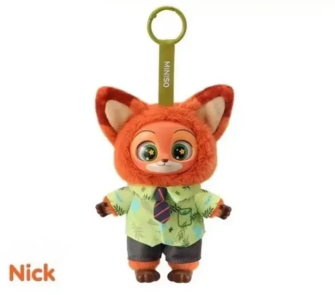 Zootopia 블라인드 박스 닉 주디 비닐 인형 트렌디 서프라이즈 장난감 귀여운 배낭 펜던트 어린이 생일 크, 10 No box