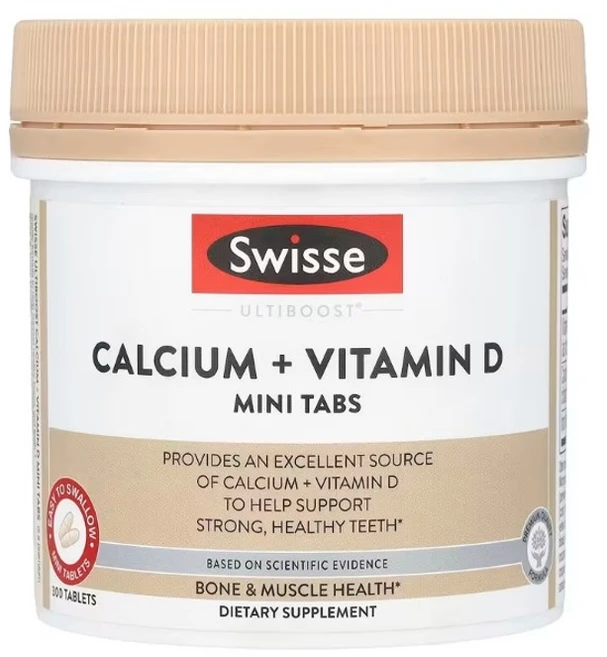 스위스 울티부스트 칼슘 + 비타민 D 미니 정제 300정 1개 - 쿠팡