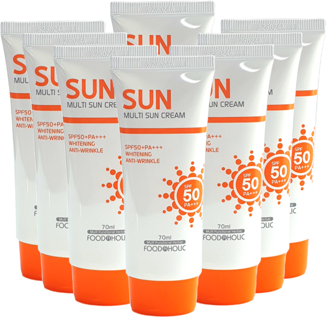 푸드어홀릭 멀티 선크림 SPF50 PA+++, 8개, 70ml