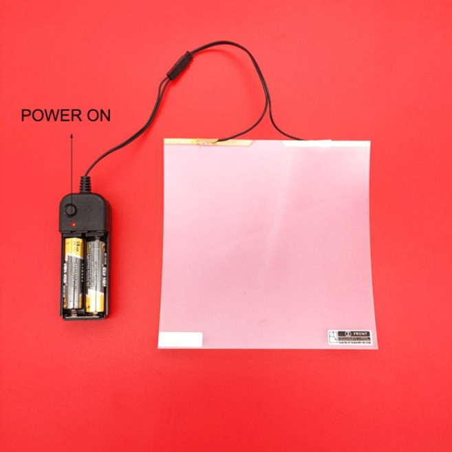 5.9 "X5.9"/15x15cm 샘플 전기 자체 접착 PDLC 필름 스마트 디밍 창문 색조 홈 시네마 회의실