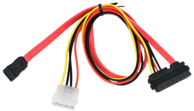 大4P電源線轉接模組 SATA 7+15P母轉大4P, 1個