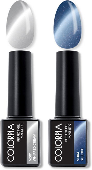 칼라피아 원스텝 퍼펙트젤 자석 젤네일 세트, 1세트, 03. 휘핑크림+사일런스