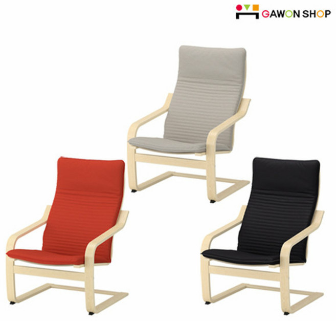 이케아 POANG 암체어/안락의자/1인소파, 라이트베이지