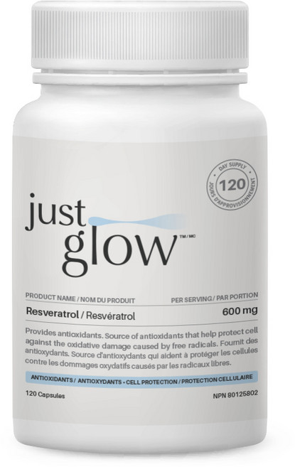 저스트글로우 레스베라트롤 600mg, 1개, 120정