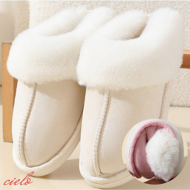 시엘로 겨울 방한 털 슬리퍼 퍼슈즈 사무실 실내화