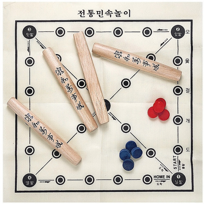 윷놀이 세트 명절 선물 원목 나무 윷세트 전통 민속 놀이, 단일색상+프리미어, 1개