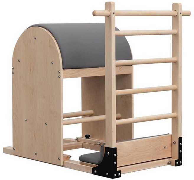 필라테스기구 레더 홈짐 원목우드형 홈트 레더바렐 헬스 홈트레이닝 요가, 1개, 오크-블랙