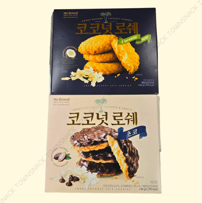 노브랜드 코코넛로쉐238g+초코 코코넛로쉐238g 각 1개씩, 238g, 1세트