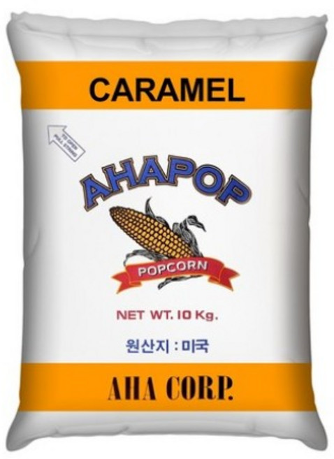 아하 팝 카라멜 팝콘용 옥수수 10kg 팝콘, 1개