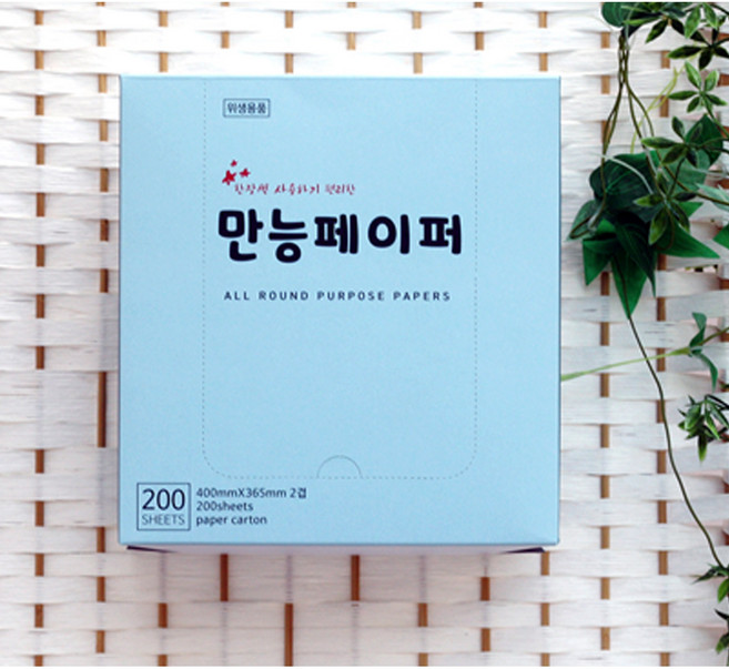 만능페이퍼 해동지 200장 400*365 한짱씩 사용하기 편리한 다목적 해동지, 1개, 200개