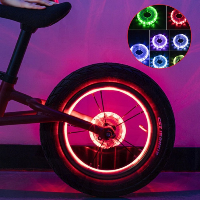 야간 라이딩 자전거휠 라이트 바퀴 안전 LED조명 허브, 1개, 휠라이트(성인용)