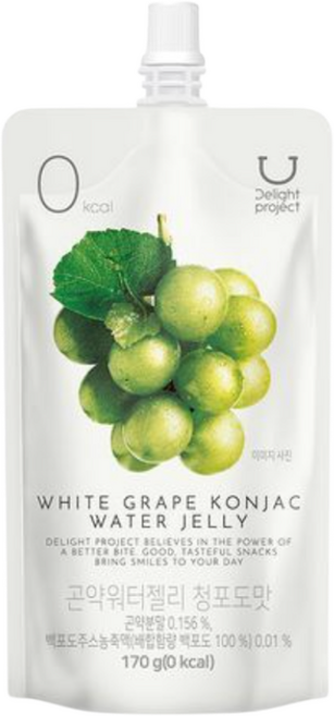 딜라이트 프로젝트 곤약워터젤리 청포도맛, 2개, 170g