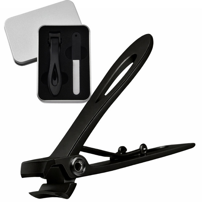 두꺼운 손 발톱깎이 세트, 1세트, 블랙