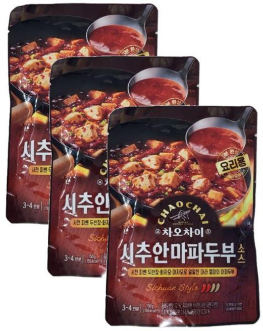 차오차이 시추안마파두부소스(요리소스) 150g 3개, 2세트