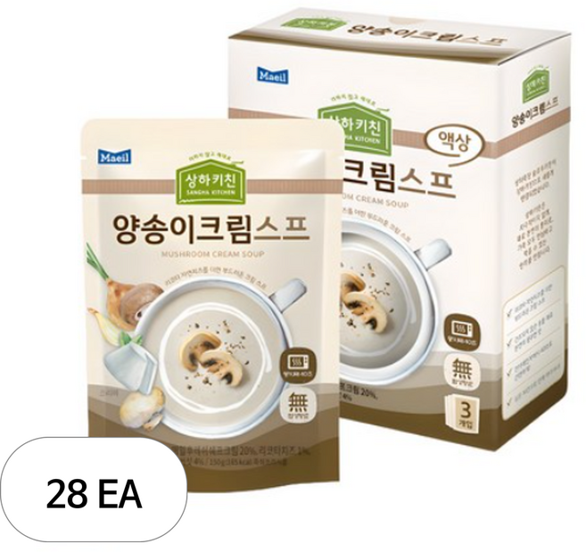 코스트코무료배송 상하키친 양송이크림스프, 450g, 28개