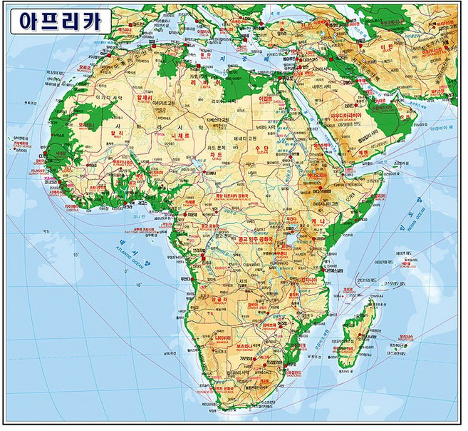 아시아 지도 Asia 아시아 대륙 전도 (코팅 소형 80x80), 일반천