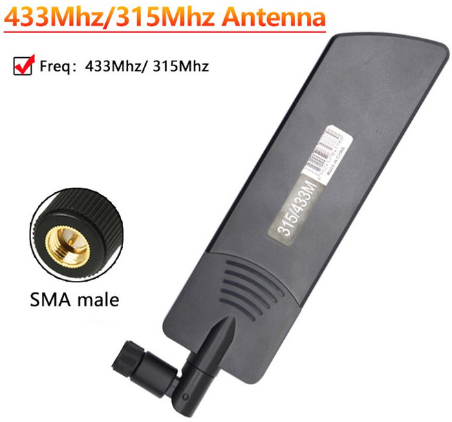 원격 제어 433 MHz 안테나 LoRa 무선 안테나 433 Mhz 옴니 WiFi 마더 보드 모듈 용 외부 접이식 공중 MA 남, 01 SMA male and, 1개