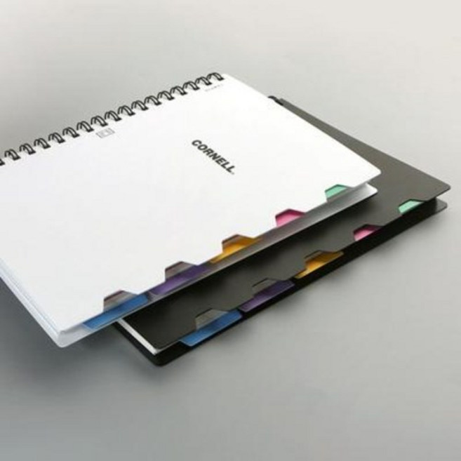 코넬 인덱스 5단 노트 pp 캠퍼스 대학노트 중고생 스프링 과목별 요점 정리 고학년 필기, 1개, 랜덤컬러