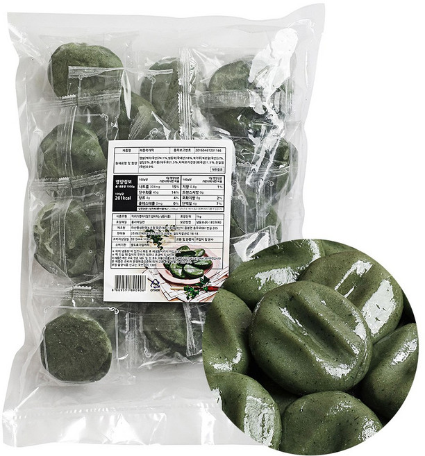 [리타방앗간]진한 쑥향 가득 해풍쑥개떡, 20개, 50g